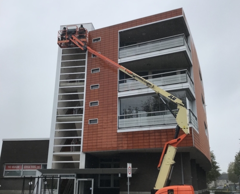 Vast glas VinFlex - gevel & trappenhuis Appartementencomplex Apeldoorn